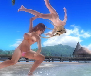 Affray naked Honoka vs Marie..